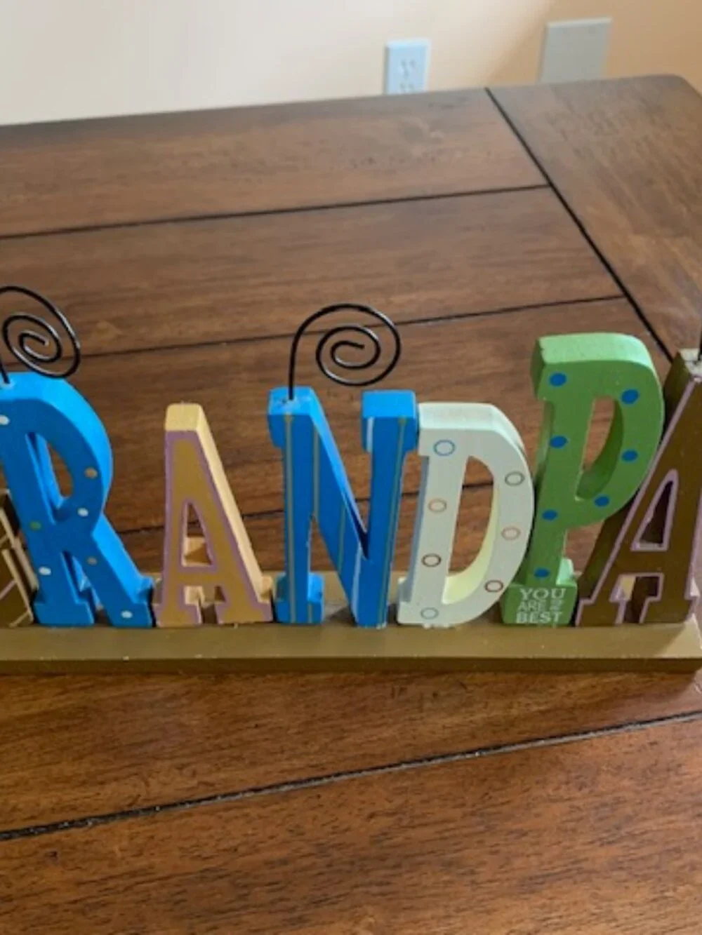 GRANDPA wooden sign